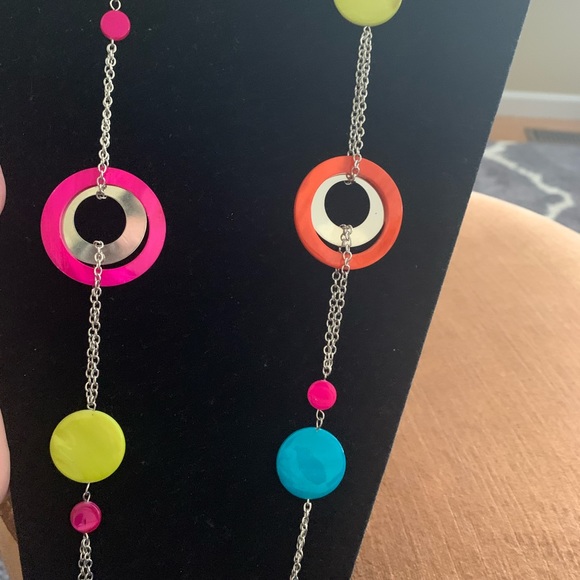 Multicolor long necklace - Picture 2 of 2
